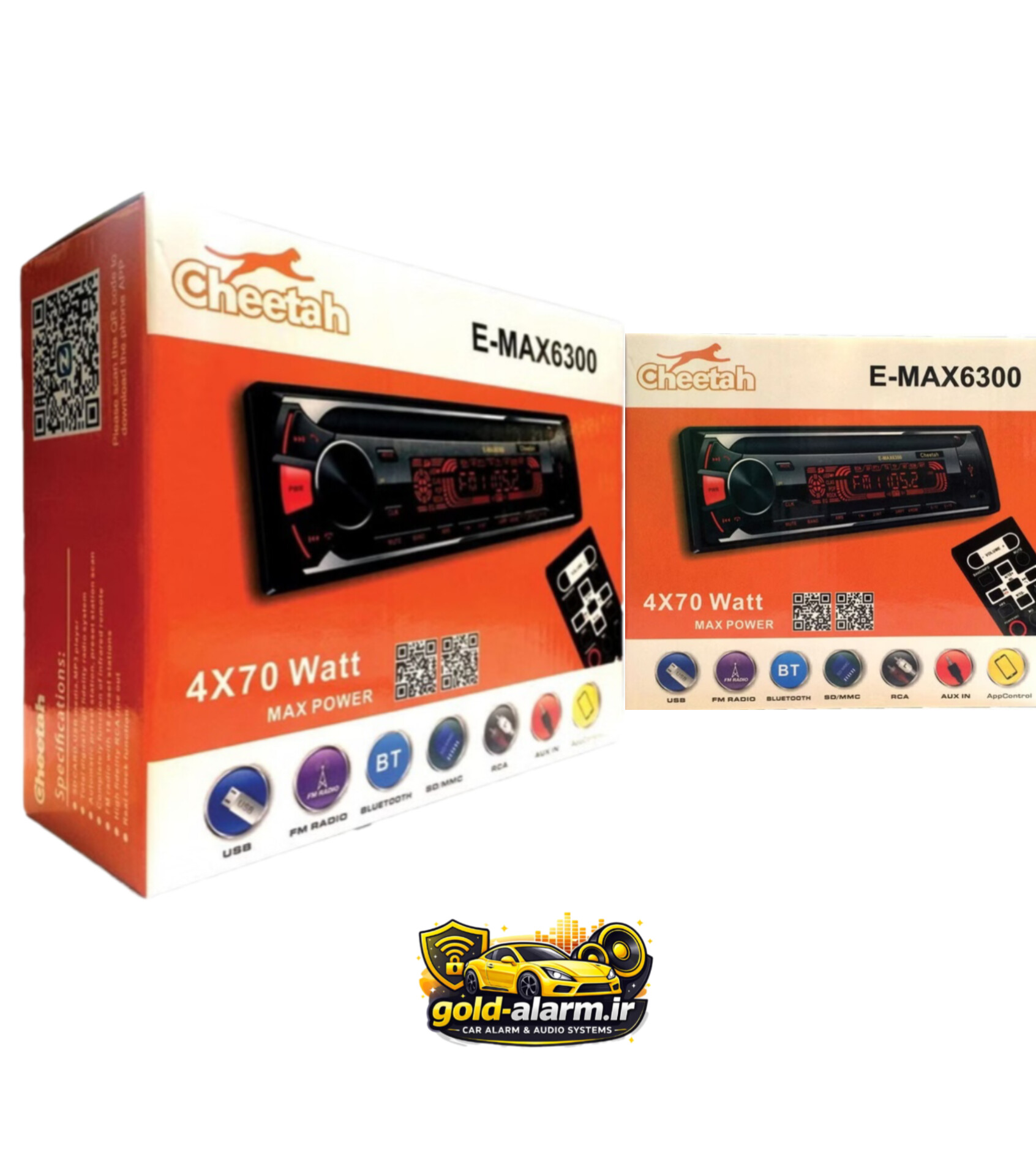 تصویر ضبط دکلس پنل جدا چیتا IC بزرگ Cheetah