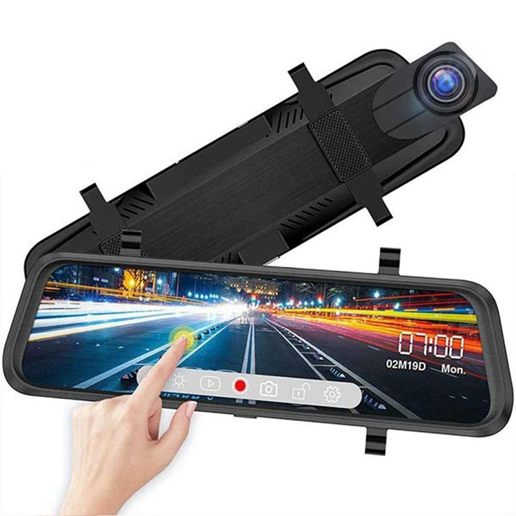 مانیتور آیینه dvr مدل X2 دو دوربین عقب وجلو HD1080