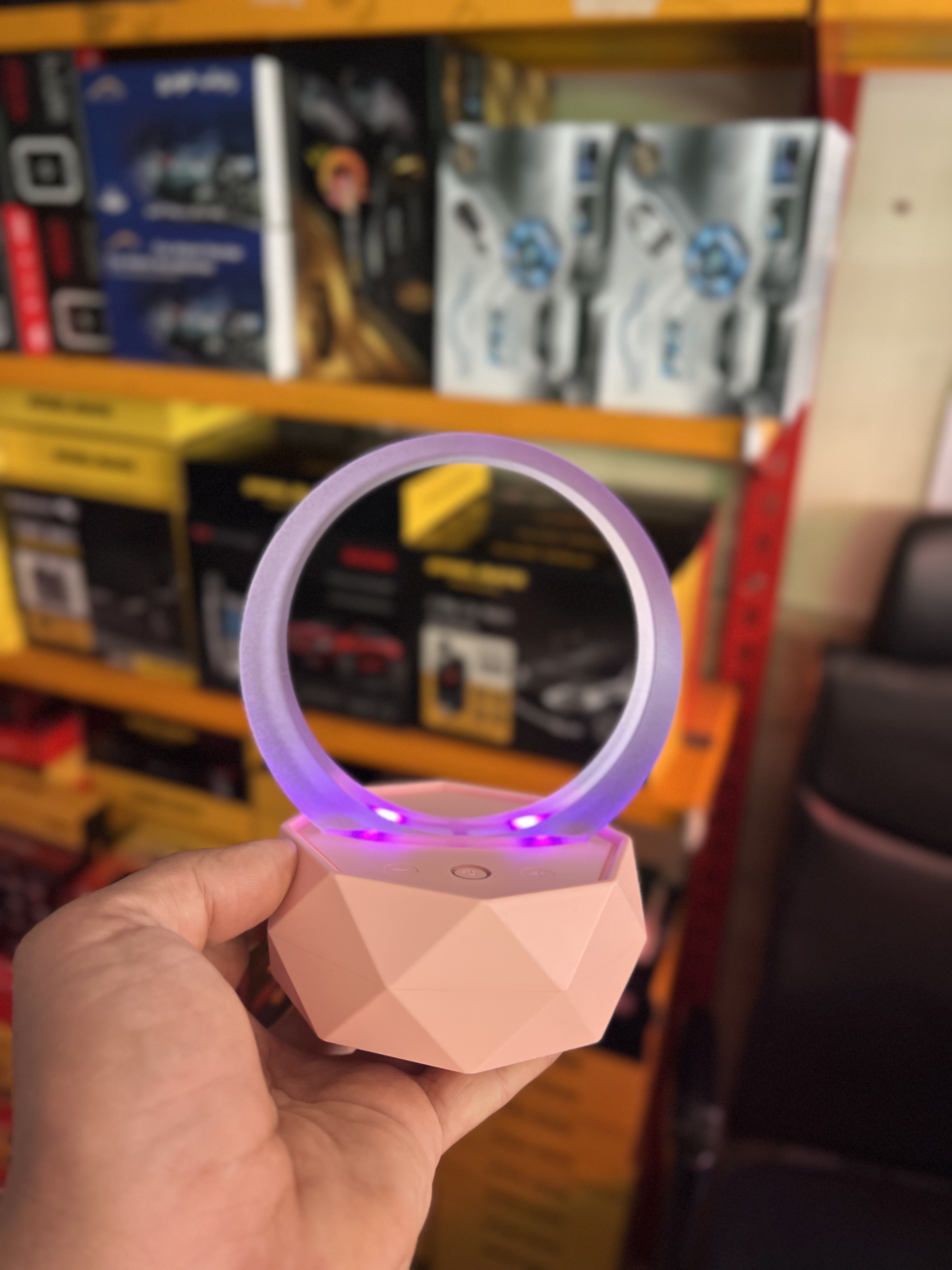 اسپیکر رومیزی دکوراتیو RGB شارژی | اسپیکر بلوتوثی رومیزی